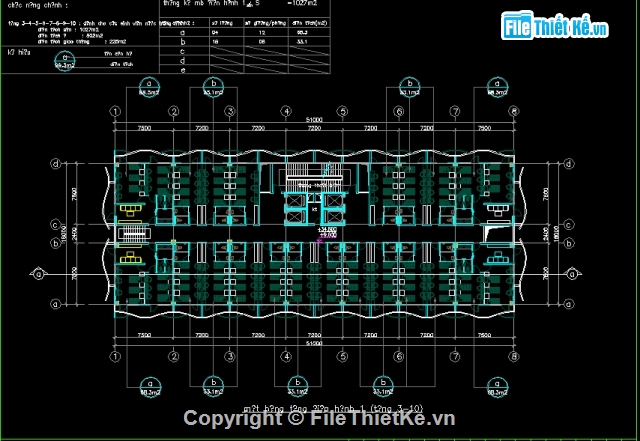 File cad,mẫu đồ án,kí túc xá sinh viên,Ký túc xá,bản vẽ cad kí túc xá,mẫu dự án